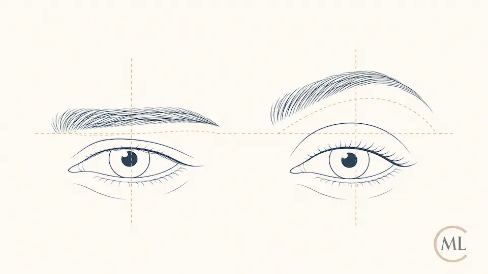 diferencias posicion ceja y pliegue palpebral hombre y mujer - blefaroplastias en hombres